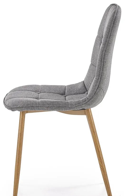 Scaun tapitat k-316 gri - stejar miere 44 x 56 x 87 x 48 cm