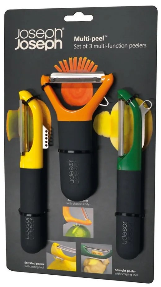Cuțit pentru răzuit legume Joseph Joseph Multi-peel, verde gri