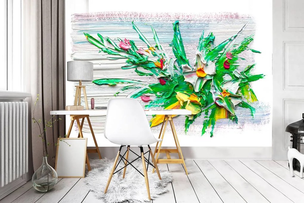 Fototapet - Flori în ulei (152,5x104 cm)