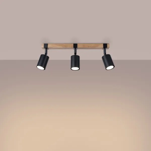 Spot Sollux SL.1345 FAGER 3xGU10/10W/230V negru