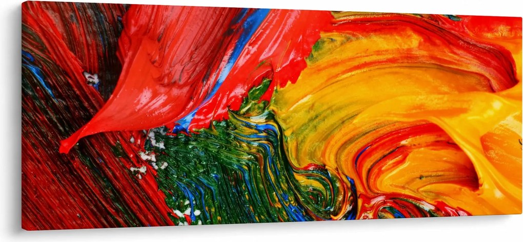 Tablou - Abstractizare albăstrire cu o perie (120x50 cm)