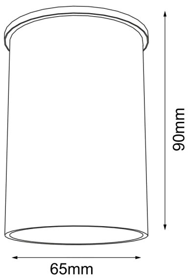 Spot ARIDA 1xGU10/15W/230V 9 cm negru Shilo 1109