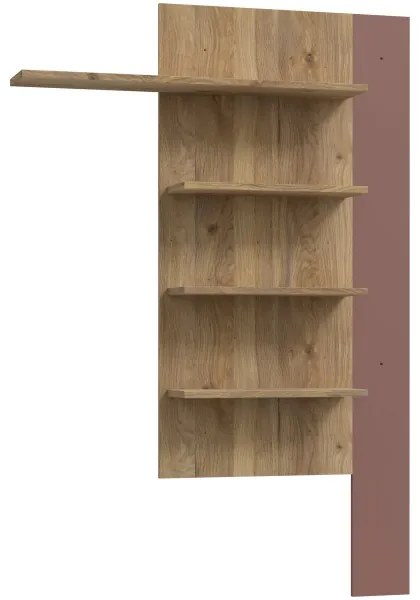 Poliță de perete INAR, stejar/maro