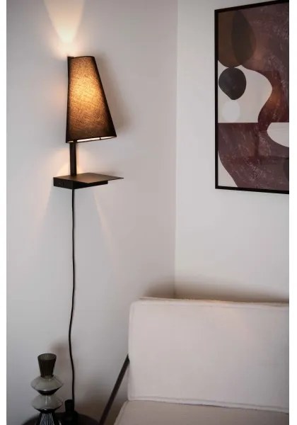 Lampă dimabilă de masă Lucide 30295/01/30 GREGORY 1xE27/60W/230V USB negru