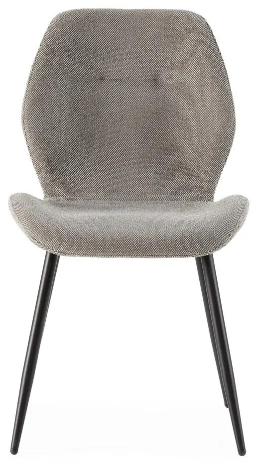 Scaune de dining gri-deschis 4 buc. tapițate Ansu – Marckeric