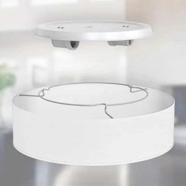 Plafonieră 2xE27/40W/230V, diametru 38 cm, albă