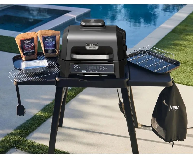 Husa pentru gratar Ninja Woodfire XL XSKOGXLCVREU, Model OG850/OG901, Impermeabil, Negru