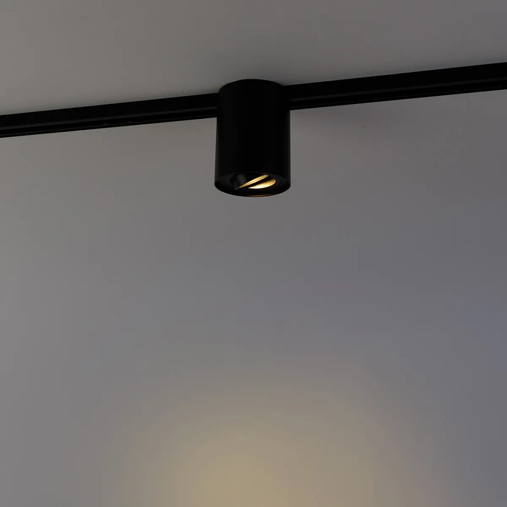 Spot de șină modern monofazat negru - Rondoo Up