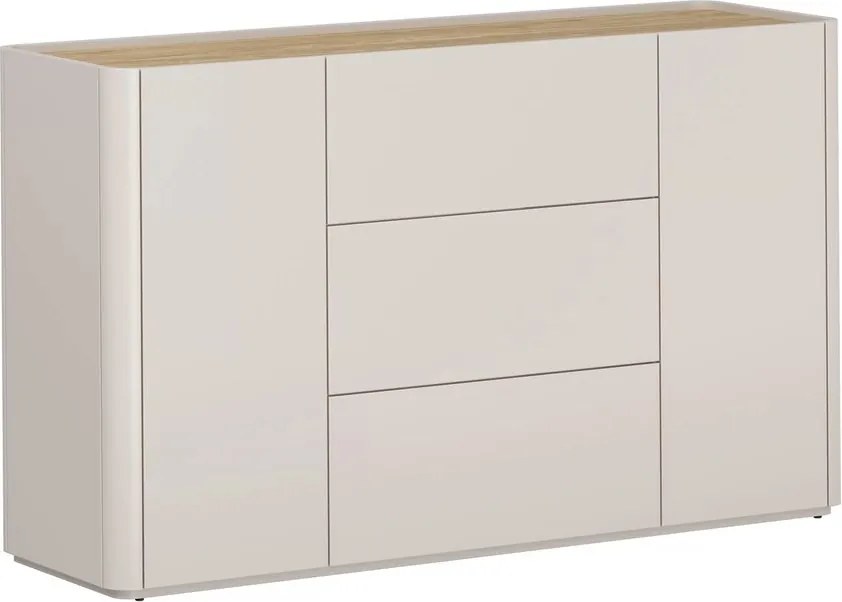 Comodă cu sertare Elivo 150 cm - cașmir / stejar uleiat