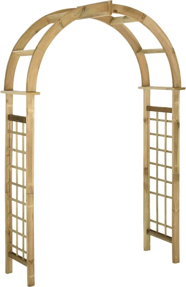 vidaXL Pergolă arcuită, lemn de pin verde tratat