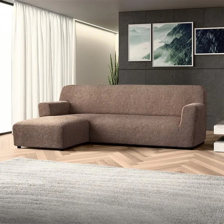 Huse bielastice COSTINA alunei canapea cu otoman stânga (l. 170 - 300 cm)