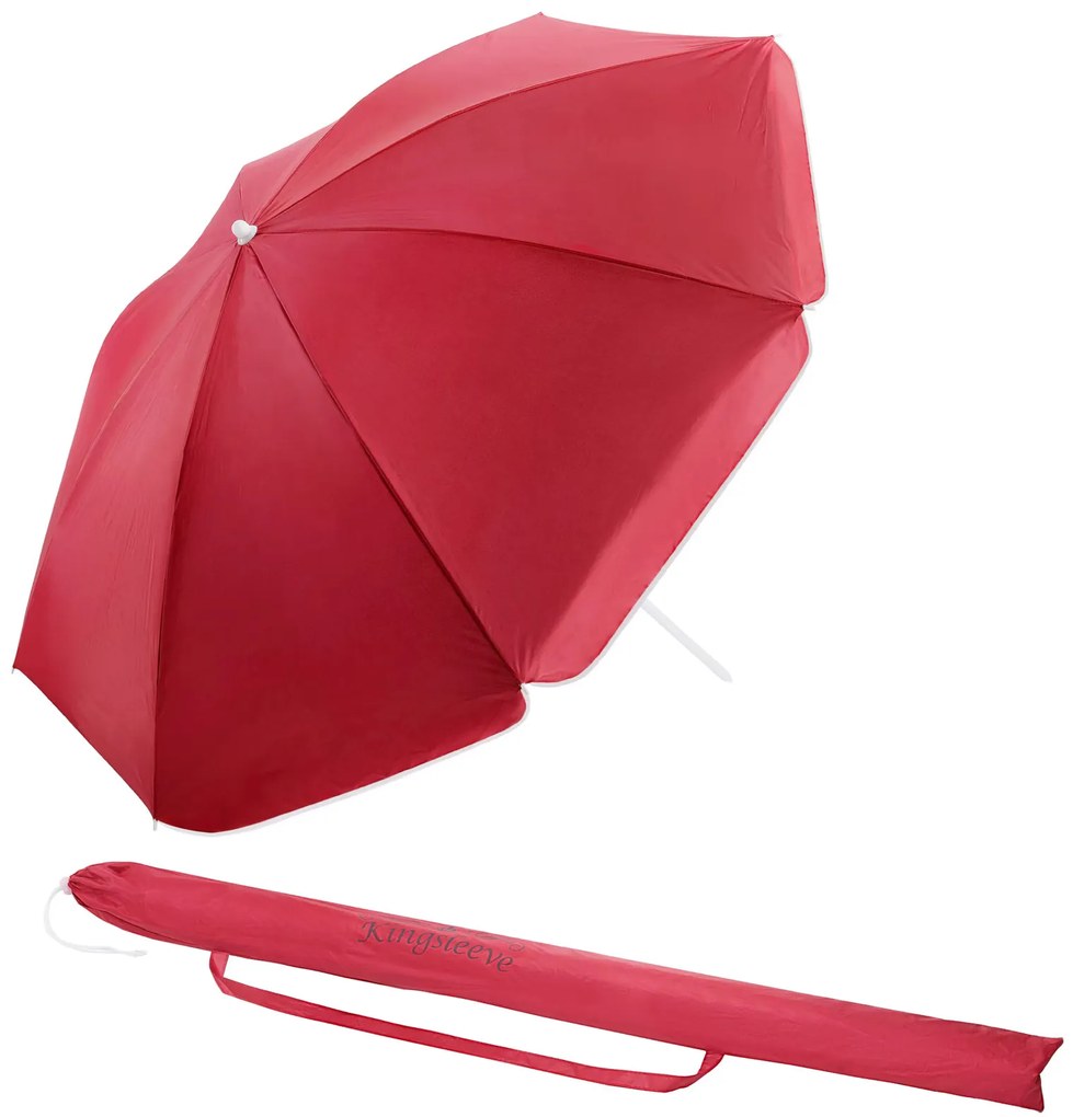 Deuba Umbrelă Crete Ø200 cm - roșu