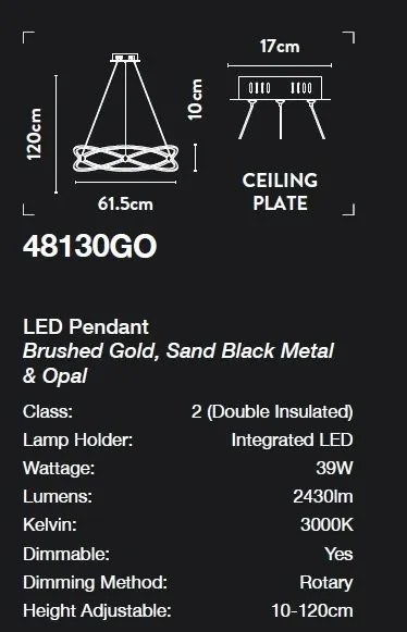 Lustra LED suspendata design modern Belle