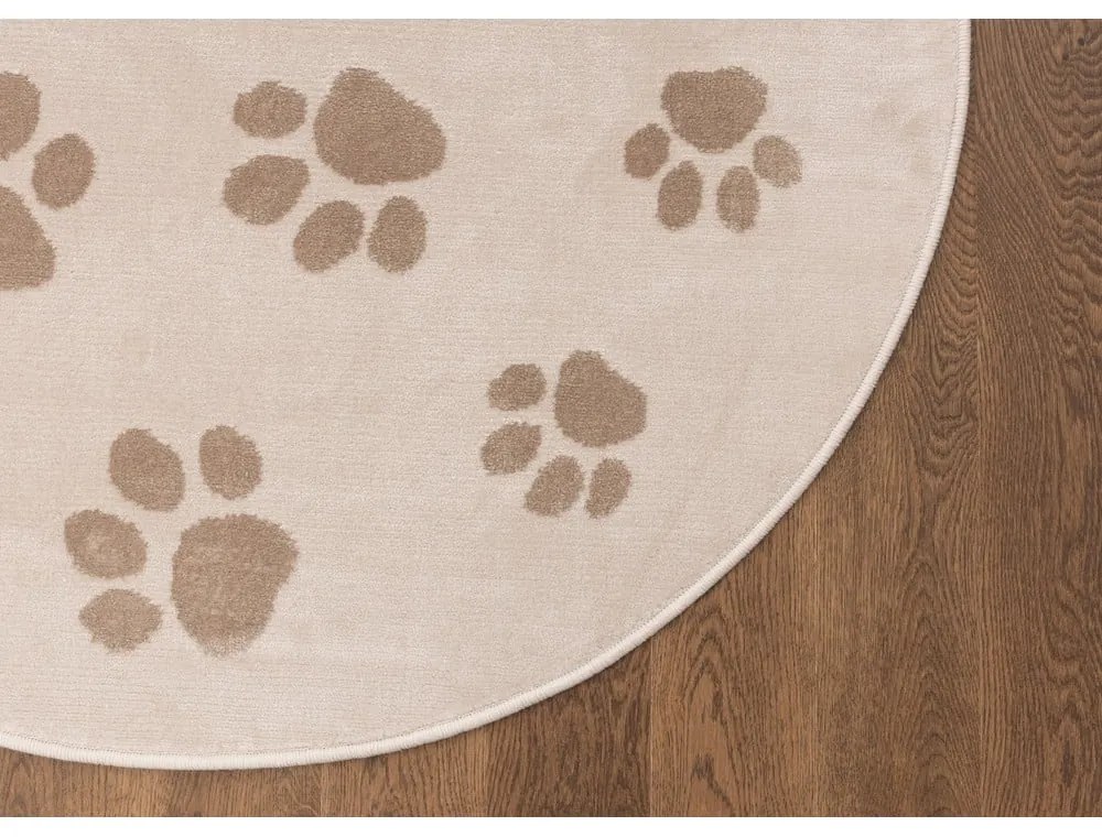 Covor pentru copii bej ø120 cm Paws Light Beige – FD
