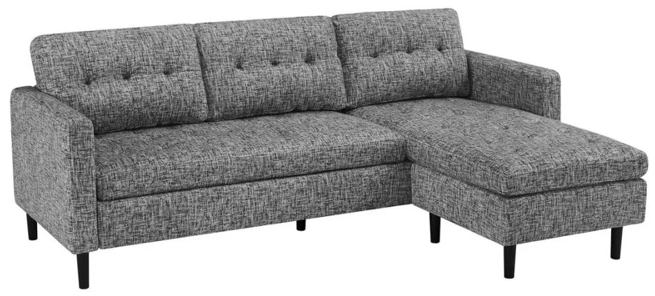 Coltar modern, Tesatura Structurata Gri STOCKHOLM 220cm