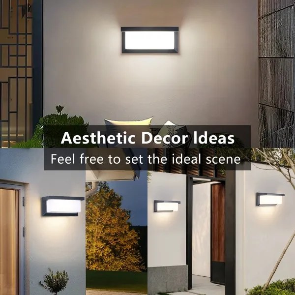 BRILAGI BRICKY Aplica de perete pentru exterior LED RGBW 1xE27/12W/230V antracit IP54