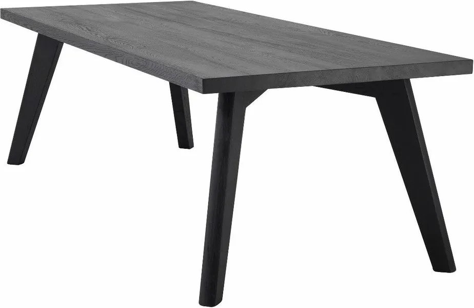 Masa design LUX din lemn de stejar Biot negru, 240x100 114472 HZ