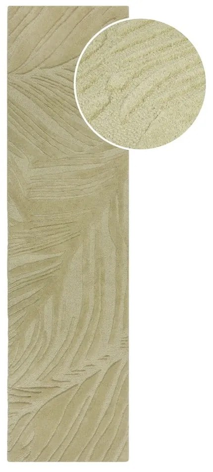 Covor vertip traversă din lână 60x230 cm Lino Leaf – Flair Rugs