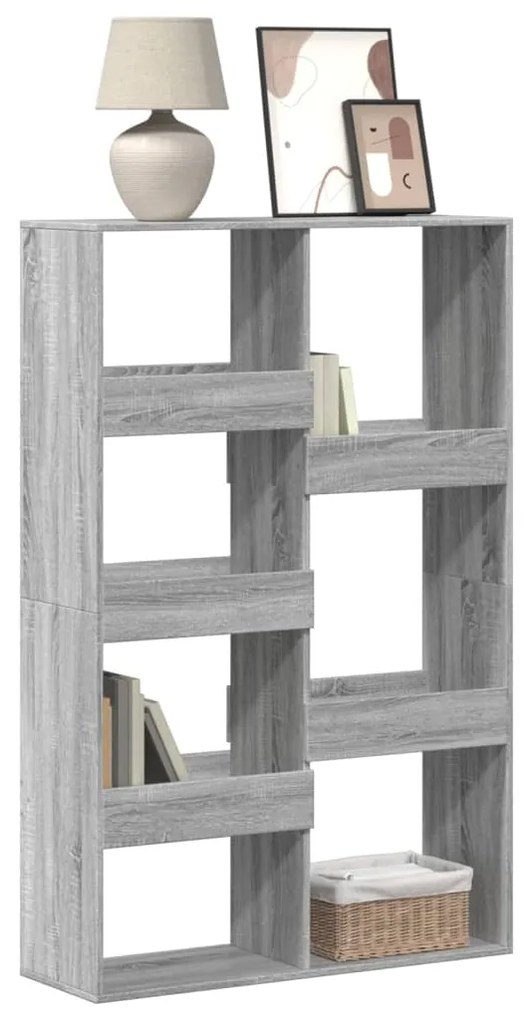 vidaXL Bibliotecă, gri sonoma, 100x33x155,5 cm, lemn prelucrat