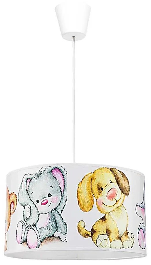 Lustră pe cablu pentru copii SWEET Duolla BEARS 1xE27/40W/230V d. 35 cm