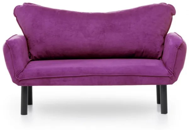 Canapea Extensibilă cu 2 Locuri Chatto, 140 x 70 x 65 cm, Mov