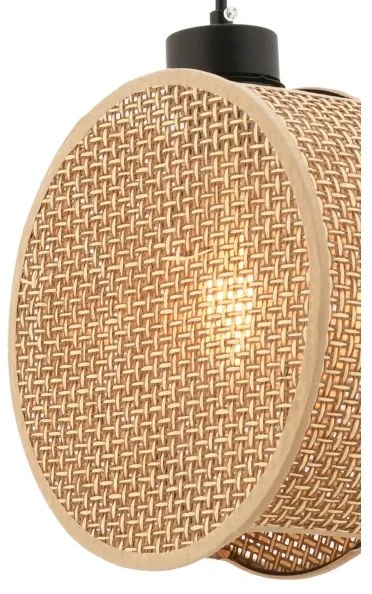 Lustru cu cablu DRUM 1xE27/60W/230V maro