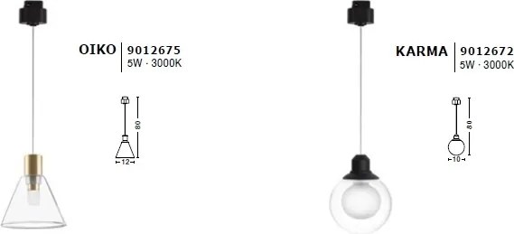 Accesoriu, Corp de iluminat pentru sina magnetica Buxton, Loop sau Sign, Oiko