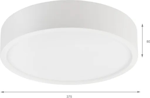 Plafonieră NATURAL, 3xE27/15W/230V, Ø 37,5 cm, pin/alb