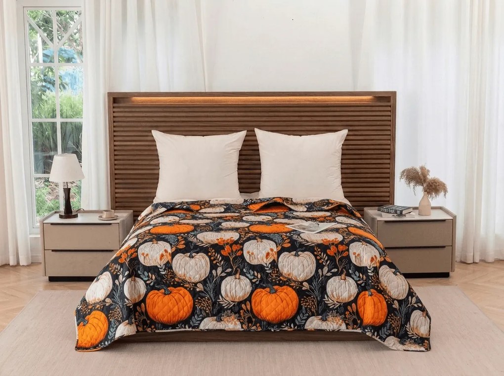 Cuvertura de pat MAGIC PUMPKIN, colorată Dimensiune: 170 x 210 cm