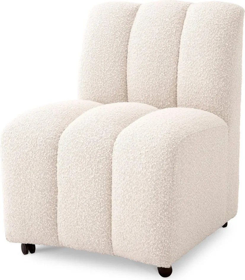 Scaun design LUX Kelly, Boucle cream