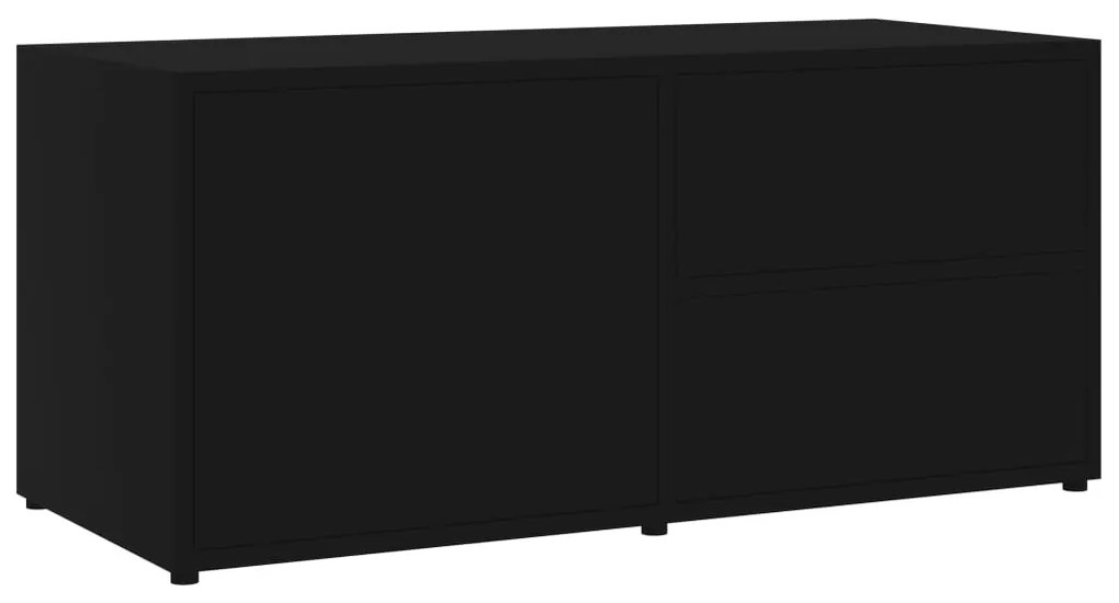 801851 vidaXL Dulap TV, negru, 80 x 34 x 36 cm, lemn prelucrat