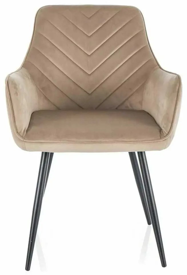 Scaun de bucătărie Maya Velvet, bej