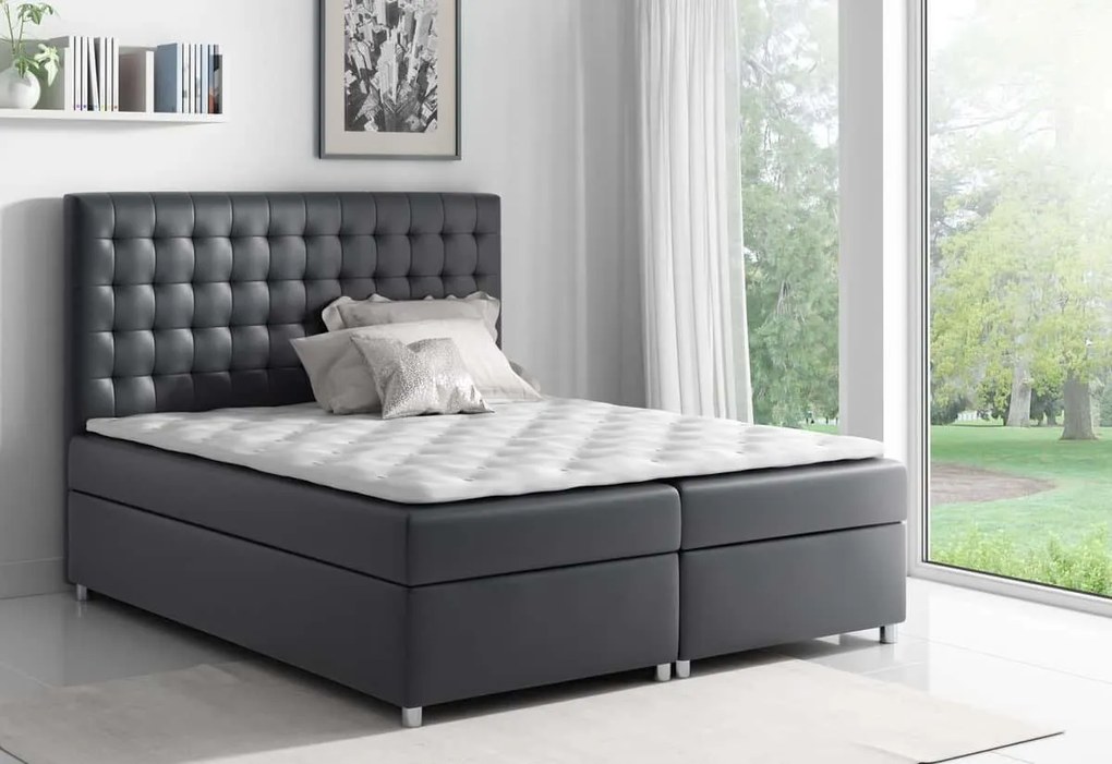 Supermobel Pat tapiţat ASTI + topper, 120x200, bK408l 2450