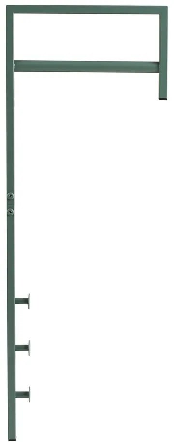 Cuier de perete verde mentă din metal 3 cm Trento – House Nordic