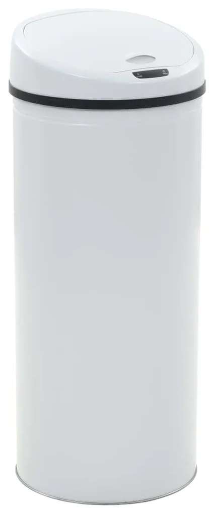50716 vidaXL Coș de gunoi cu senzor, 62 L, alb