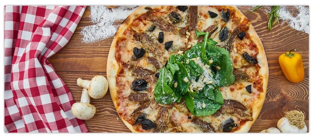 Tablou cu pizza (120x50 cm)