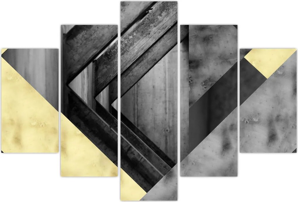 Tablou - Textura forme (150x105 cm)