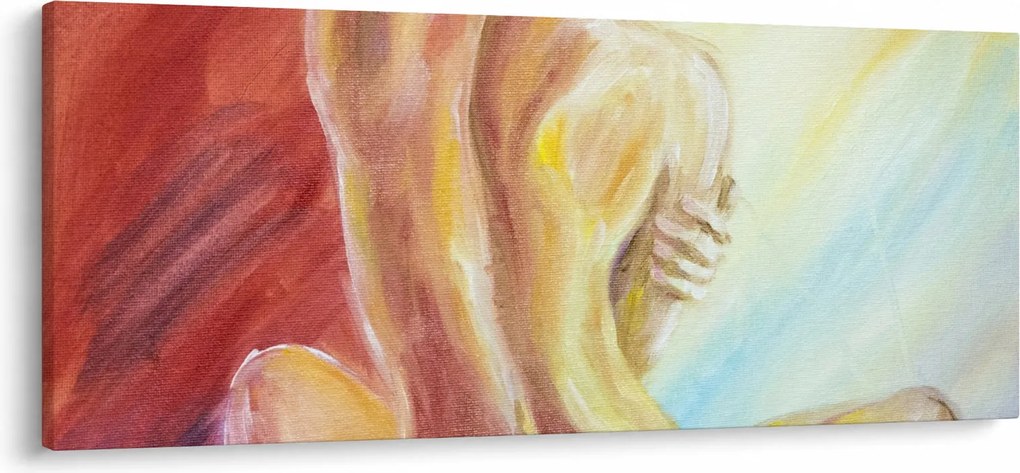 Tablou - Imaginea unei femei care se odihnește, pictură în ulei (120x50 cm)