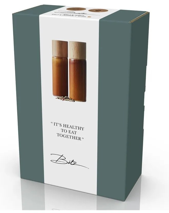 Set de râșnițe de sare și piper chihlimbar 2 buc. din ceramică Gastro Amber – Bitz