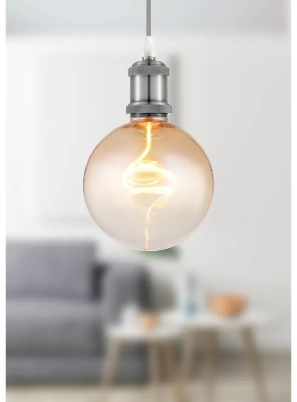 Bec decorativ chihlimbar LED E27 4W 240lm 1800K