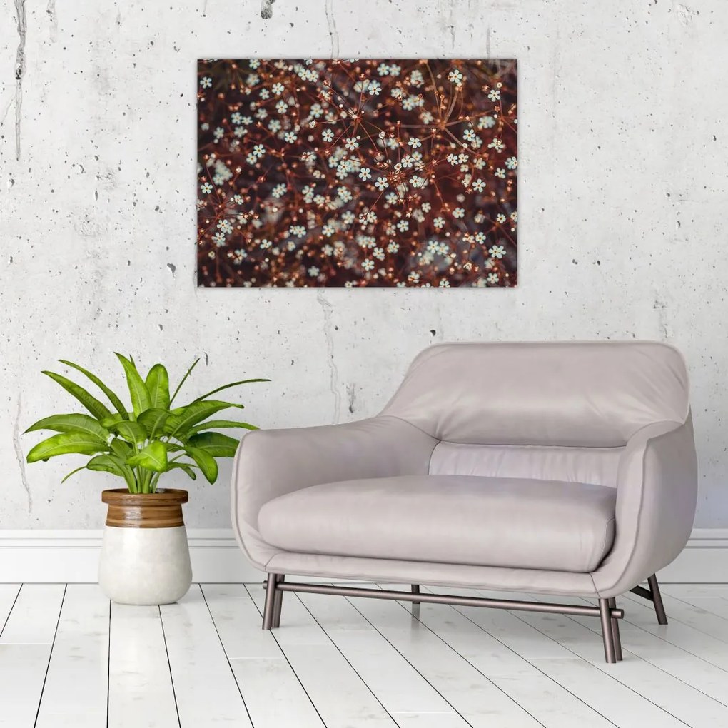 Tablou cu floare de nu mă uita (70x50 cm)