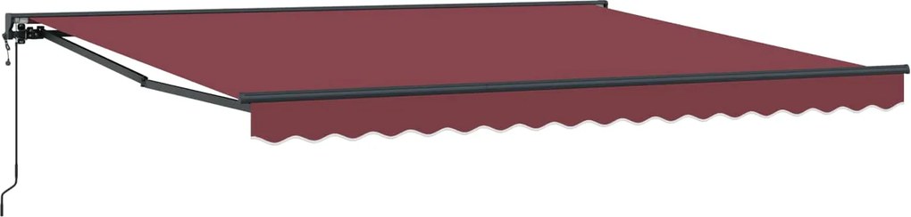 vidaXL Cadru de copertină Burgundy 400 × 300 cm