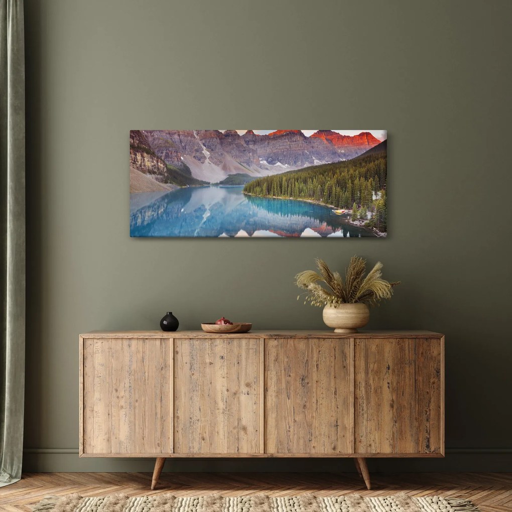 Tablou - Peisaj montan din Canada (120x50 cm)