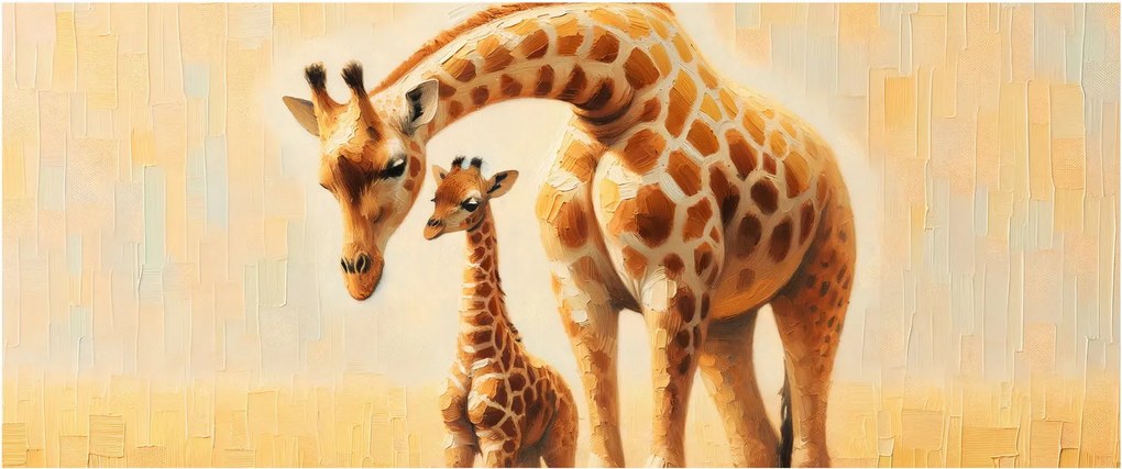 Tablou - Girafe (120x50 cm)
