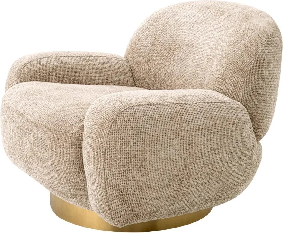 Fotoliu pivotant design elegant LUX Udine, Lyssa sand