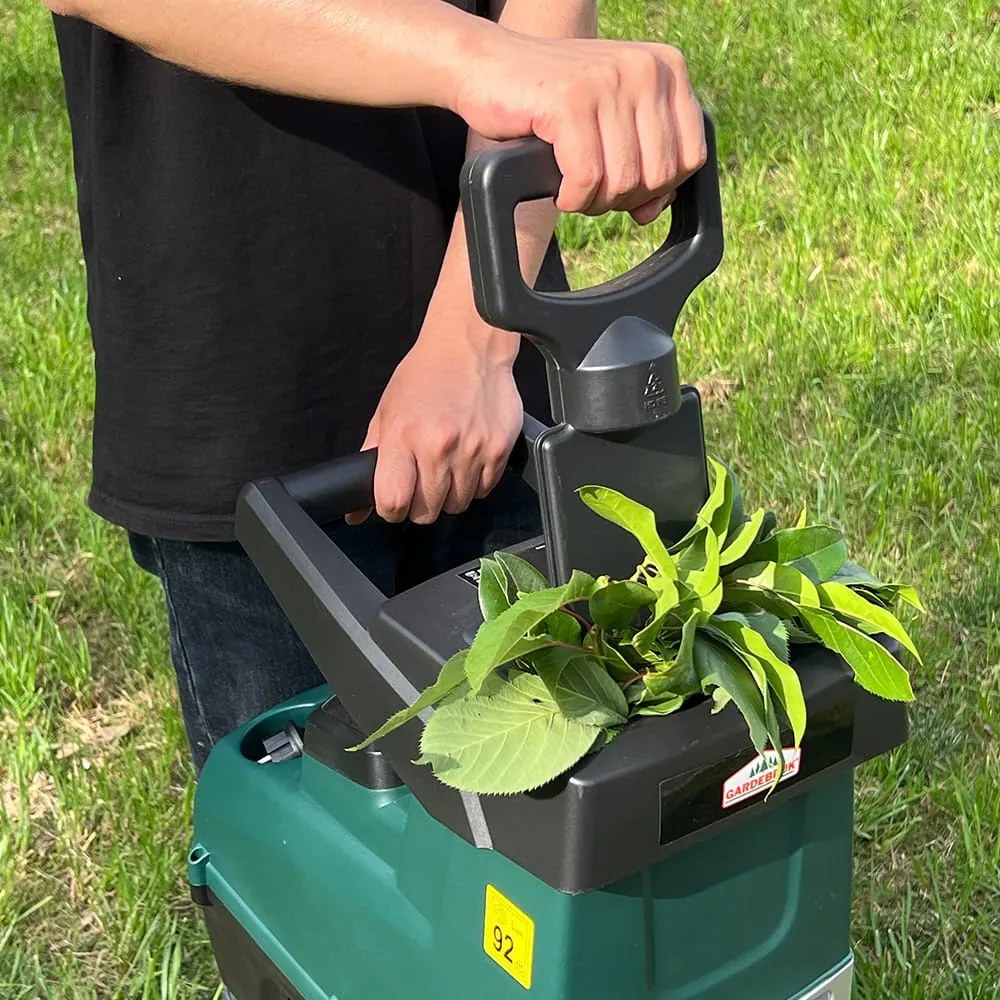 Tocător de grădină DIOX + 2x sac de 60 l, 3100W negru/verde Gardebruk
