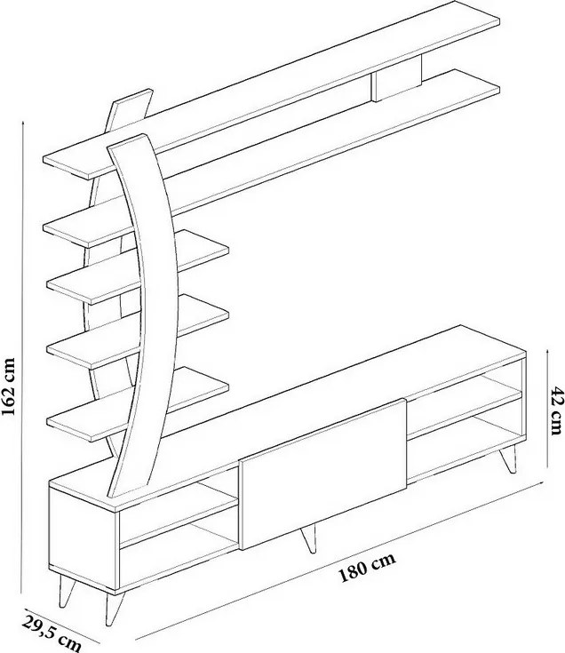 Perete TV Duru White