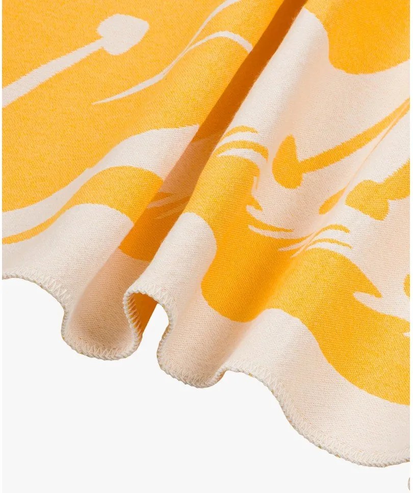 Pătură galbenă 165x200 cm Lino – noo.ma