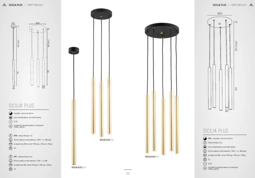 Pendul design minimalist Sicilia plus alama