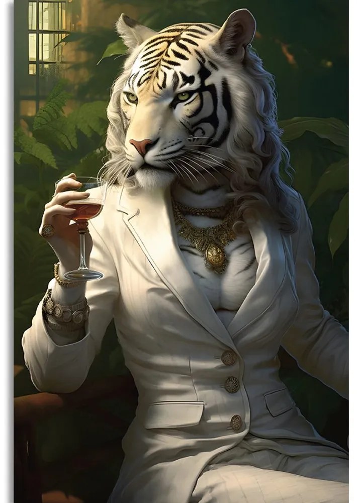 Tablou animal gangster tigroaică